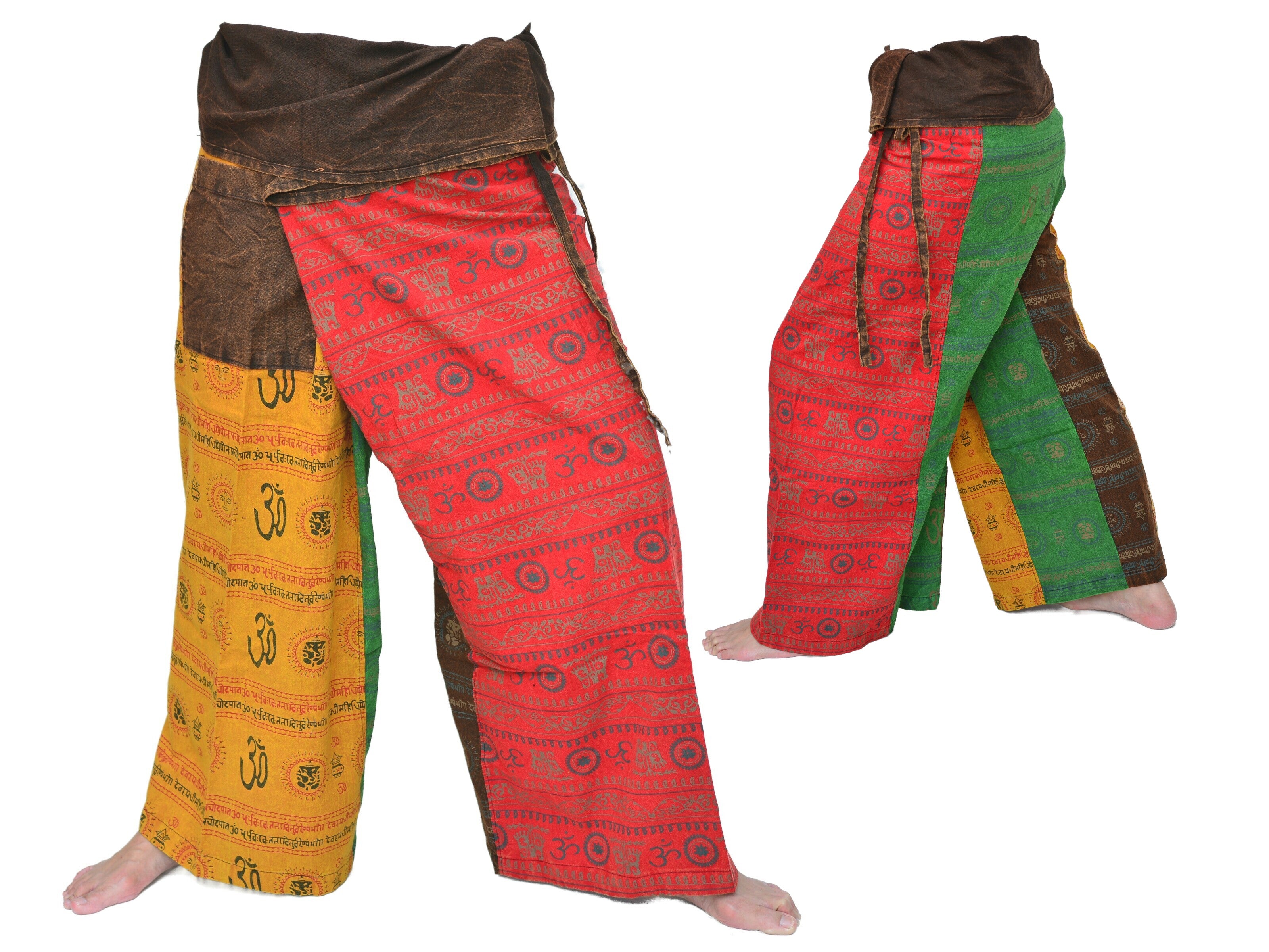 Thai Fisherman Pants Thai Pants Lounge Pants Wrap Pants Men Women – Siamrose