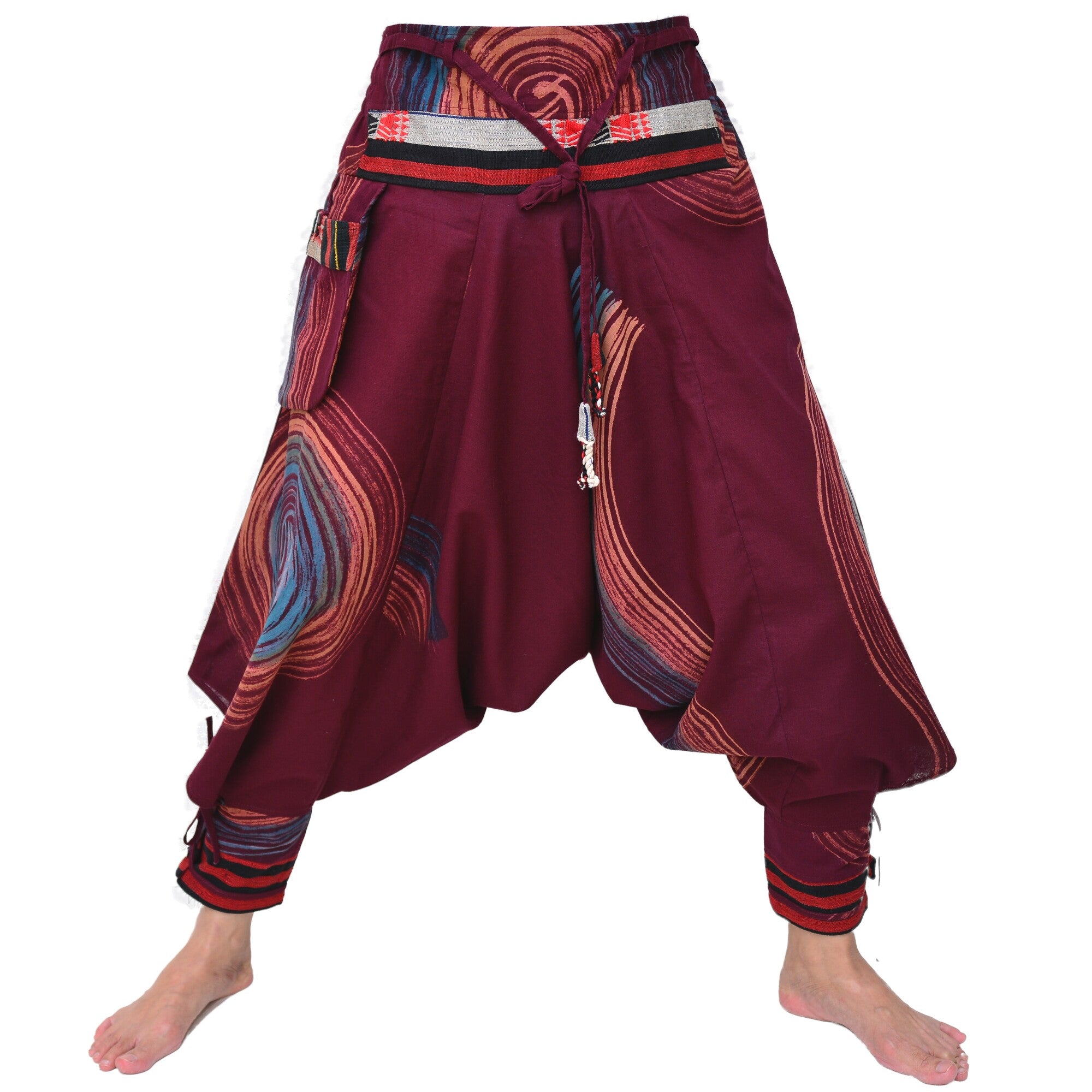 Harem Pants Men, Samurai Pants, Cotton Pants, Burning Man Costumes